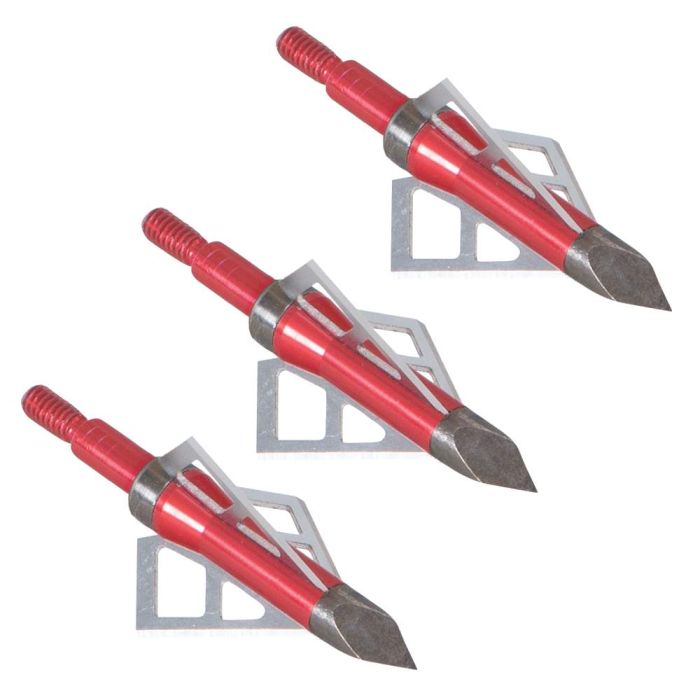 Velox Photon 3-Blade Broadheads, 3-Pack, 125 Grains, Red