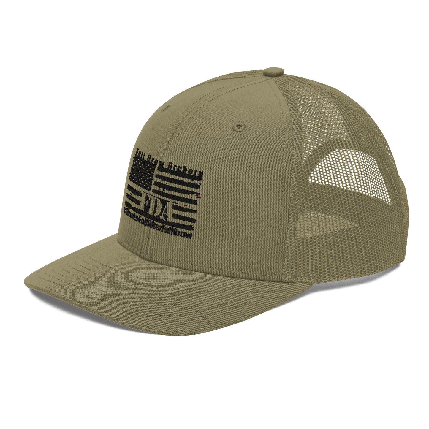 Trucker Hat - Veteran-Owned Archery & Outdoors Business Logo | Perfect for Hunting & Outdoor Enthusiasts
