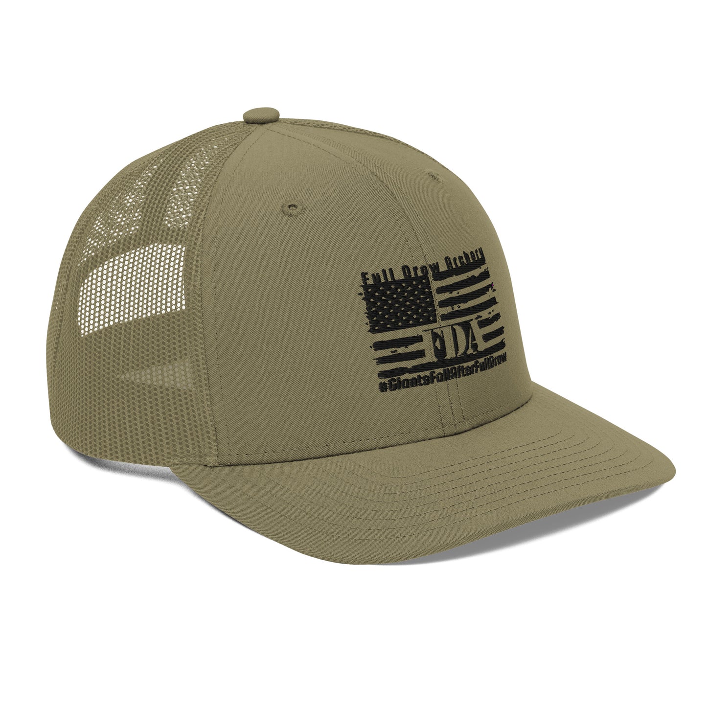 Trucker Hat - Veteran-Owned Archery & Outdoors Business Logo | Perfect for Hunting & Outdoor Enthusiasts